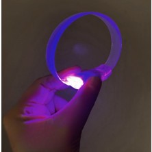 Nuveden Ieg™ 3 Modlu Pilli LED Işıklı Esnek Parti Bilekliği Mor