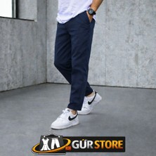 Gür Jogger Pantolon Beli Lastikli Düz Paça