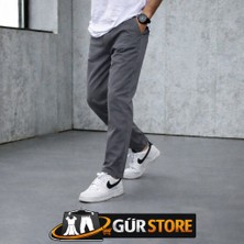 Gür Jogger Pantolon Beli Lastikli Düz Paça