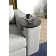 Sepetink Yan Sehpa Ayarlanabilir Tepsi Dekoratif Modern Tepsi Koltuk Sehpası Bendir