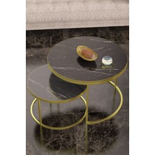 Sepetink Orta Sehpa Ikili Lüx Specıal Gold Bendir