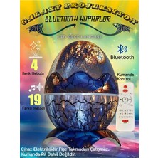 Yıldızlı Bulutsu Projektör, Lazer Işıklı Disko Topu ve Bluetooth Hoparlör