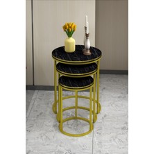 Sepetink Zigon Sehpa C Lüx Çift Gold Bendir