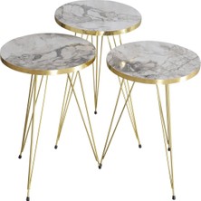 Sepetink Zigon Sehpa Gold Efes Tel 1043