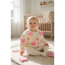 Kız Bebek Kurdeli Hırka Modeli