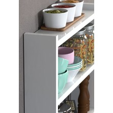 Sepetink Mutfak Rafı Tezgah Üstü Organizer Beyaz