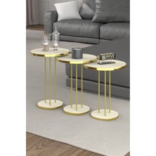 Sepetink Zigon Sehpa Terra Gold Krem