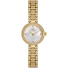 Ferro Sarı Çelik Kordon Kadın Kol Saati FL43039A-B 3ATM Su Geçirmez 2 Yıl Garantili Hediyepaketli