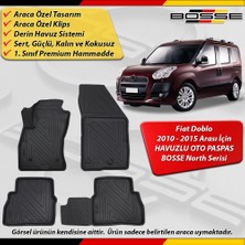 Fiat Doblo Paspas Araca Özel 2010-2015 Derin Havuzlu Paspas Bosse North Serisi