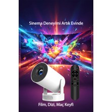 Tekvora Kablosuz Ekran Yansıtmalı Android Projeksiyon | 720P Hd | Mini Sinema