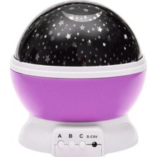 Projeksiyon LED Gece Lambası, USB Tavan Yıldız Yansıtıcı Işık