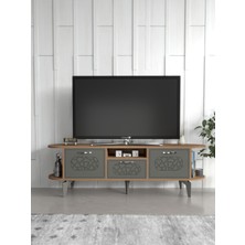 Sepetink Tv Sehpası Mira Atlantik 5031 Gümüş 160 cm 35 cm 50 cm