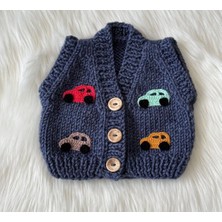 ZA Handmade El Örgüsü Bebek Arabalı Yelek