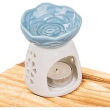 Porselen Buhurdanlık – Dekoratif ve Şık Tasarım Esansiyel Uçucu Yağ ile Kullanılır,mavi