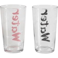 Water Bardak 570 ml 2'li Set Siyah & Pembe