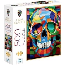 Renkli Kuru Kafa 500 Parça 2,2mm Kalınlık 48X33CM Profesyonel Hobi Puzzle Yapboz Serisi