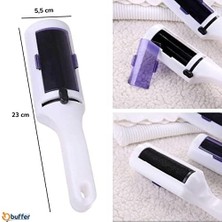 Evcil Hayvan Tüyü Saç Tüyü Toplayıcı Taşınabilir Elektrostatik Hazneli Kolay Kullanımlı Rulo Fırça