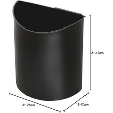 Ürünler Masa Tarafı Geri Dönüşüm Çöp Kovası 9794BB, Siyah ve Mavi, Mandallı Prizler, Her Biri 3 Galon, Değer Fiyatlı (9927BB)