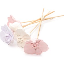 Dekoratif Bambu Çubuklu Koku Yayan Büyük Çiçekler-Pembe Set