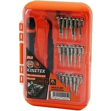 Kinetex KTX-3148 21'in 1 Arada Profesyonel Saat ve Telefon Tamir Seti, 18 Uç, Tornavida Sapı, Cımbız, Plastik Kazıma Aleti