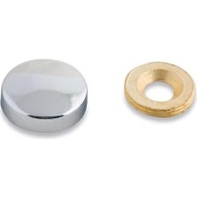 Dekoratif Vida Kapağı Parlak Krom 20MM - 10 Adet