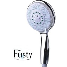 Huge 5 Fonksiyonlu Büyük Başlı El Duşu Duş Başlığı - Farklı Püskürtme Modları - Yüksek Kaliteli Abs Krom Kaplı G1/2 Uyumlu