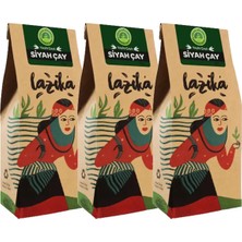 Lazika 3'lü Siyah Çay Yayla Çaylı Seti