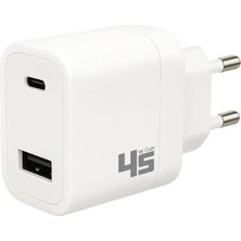 Redline 45W Gan Type-C + Usb-A Sarj Adaptörü