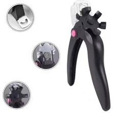 Gaman Takma Tırnak Kesme Makinesi - Protez Tırnak Kesme Makası - 6 Uzunluk Ayarı + Çöp Hazneli Siyah