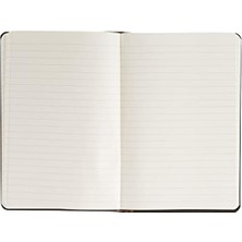 Notelook Tekstil Kapak Çizgili Defter A5 Beyaz