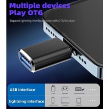 Lightning Erkek, USB Dişi Otg Adaptör, 14 13 12 11 Pro Max Xr x Xs Se 7 8 Artı iPad ile Uyumlu, Kamera Kart Okuyucu, USB Sürücü, U Disk, Fare, ve Klavye Hub