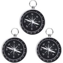 EkoAlışverişDünyam Mini Paslanmaz Alüminyum Pusula G44-2B Gümüş