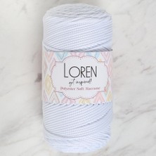 Durukar Loren Polyester Soft Macrame Optik Beyaz El Örgü Ipi - LM001 - 34426