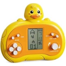 Pilli Tetris Figürlü Yeni Nesil Tetris El Atarisi Nostalji Çocuk Eğitici 2.5 Inç +9999 Oyun