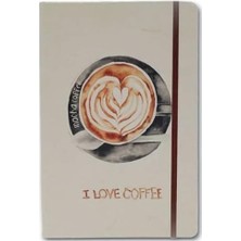 I Coffee Notelook Çizgili Defter A6
