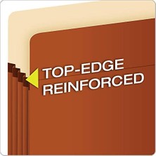 Genişleyen Dosya Cepleri, Mektup Boyutu, Redrope, 3,5" Genişletme, DUPONT™ Tyvek® Malzemesi ile Güçlendirilmiş, Redrope, Kutu Başına 25 (1524E-OX)