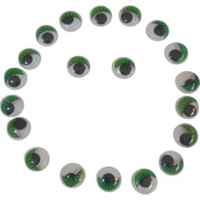 El Sanatları Yapışkan Hareketli Gözler (Yeşil)