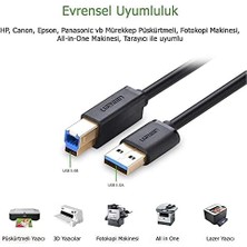 Usb-A 3.0 & Usb-B 3.0 Yazıcı Kablosu, 1 Metre, Siyah