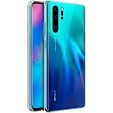 P30 Pro Için Kılıf Transparent Soft Beyaz [P30 Pro ile Uyumlu Kılıf - Beyaz]