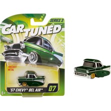 Mga Entertaintment Cartuned S3 1957 Chevy Bel Air - Yeşil Lowrider Araba
