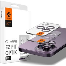 14 Pro Max / 14 Pro ile Uyumlu Kamera Lens Camı Koruyucu Kolay Kurulum Glas.tr Ez Fit Optik Pro (2 Adet) Deep Purple - AGL05597