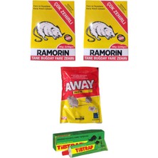 Fare Sıçan Ilaçlama Seti/ramorin Zehirli Buğday 2 Adet/away Pasta/tibtrap Fare Yapışkanı