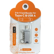 EkoAlışverişDünyam ZR967 Type-C USB 2in1 Card Reader