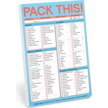 Pack Pad (Pastel Versiyon) – Paket Listesi ve Seyahat Aksesuarı, 15,2 x 22,9 cm