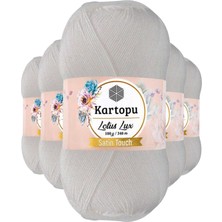 Kartopu 5 Adet Lux Bikini Büstiyer Bluz Simli Örgü Ipi K010 Beyaz