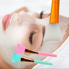 2li Silikon Temizlemesi Kolay Kullanılabilen Yüz Cilt Bakımı Maske ve Krem Spatulası