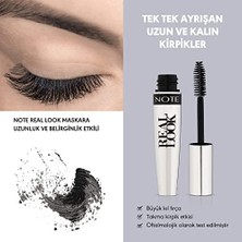 Real Look Uzatma ve Belirginleştirme Etkili Kirpik Diplerini Besleyici Maskara