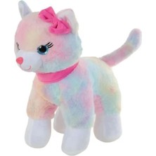 62555 30 cm Pembe Tokalı Kedi