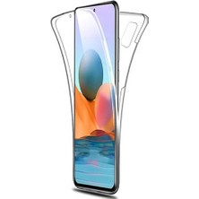 10 Pro 360 Derece Kılıf Silikon Şeffaf Ön Arka Kmp ile Uyumlu