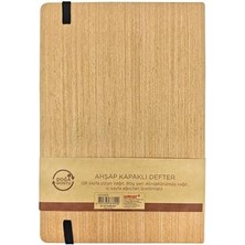 14X21 Spiralli Bambu Kapak Defter